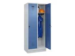 locker,HxBxD 1950x800x500mm,2vak,vak B 400mm,draaigrendel,sokkel