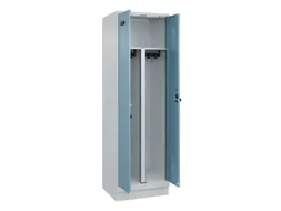 PBM-locker,HxBxD 1950x600x500mm,2vak,vak B 300mm,draaigrendel