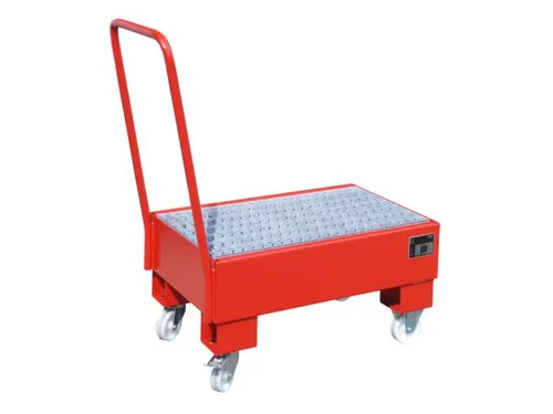 verrijdbare opvangbak,v. 2x60l vat,opvangvol. 61l,HxBxD 1075x500x940mm