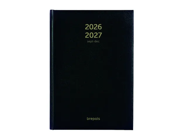 Agenda 2026-2027 Brepols Bretime Lima 16maanden 7dagen/2pagina's zwart