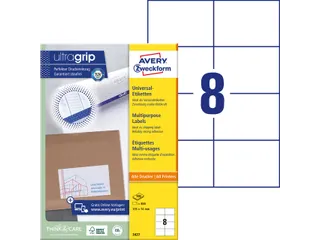 Etiket Avery Zweckform 3427 105x74mm wit 800stuks - 4