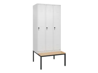 locker voor scheiding van kleding,HxBxD 2120x900x815mm,3vak - 1