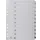 tabbladen met indexblad A4 11-gaatsperforatie karton 1-10 Wit