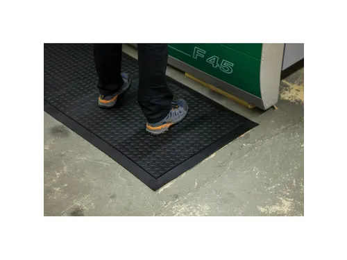 werkplek-vloerbedekking,enkele mat,HxLxB 13x710x780mm,rubber