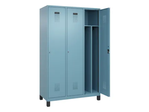 locker voor scheiding van kleding,HxBxD 1950x1200x500mm,3vak