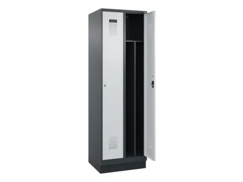 locker voor scheiding van kleding,HxBxD 1950x600x500mm,2vak