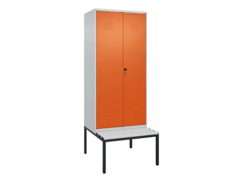 locker voor scheiding van kleding,HxBxD 2120x800x815mm,2vak