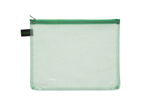Trousse Foldersys A5 EVA sans PVC vert transparent