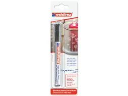 Viltstift edding 751 lakmarker rond zwart 1-2mm blister