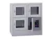 armoire multicases,HxlxP 855x800x500mm,RAL7035,face avant RAL3000