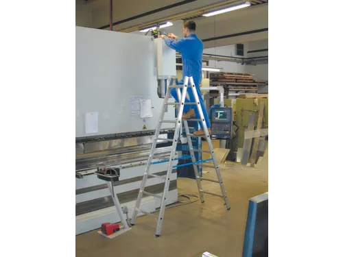 Bokladder Dubbelzijdig Aluminium L 2.35m 2x8sporten