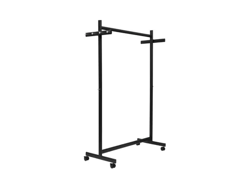 Garderoberek MAUL Samba mobiel 115X172X51cm 40kg, 10 haken zwart RAL90