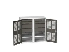 universele kast,HxBxD 1000x1050x550mm,2xStalen bodem,8lade(n)