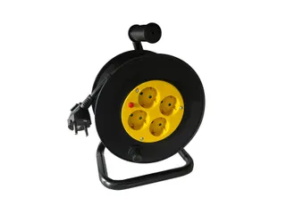 Kabelhaspel BRASQ Pro 4 voudig 10 meter zwart - 1