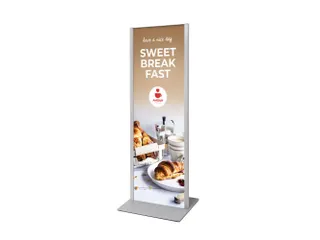 Totem Paneel+ Dubbelzijdige Display 42x120cm Zilver frame - 9