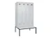 armoire vestiaire avec banc noir et blanc,HxlxP 2120x1200x815mm