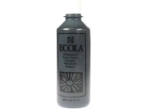 Plakkaatverf Ecola Flacon van 500 ml Zwart