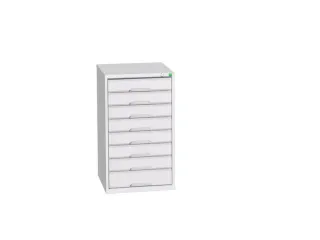 ladekast HxBxD 900x525x550mm 8laden romp RAL7035 front RAL7035 - 1