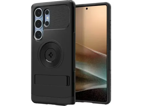 Slim Armor MagFit Samsung Galaxy S25 Ultra Hoesje Back Cover Zwart