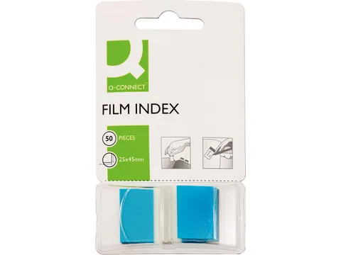 Index 25x45mm 50 Tabs Blauw
