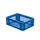 Euronorm-stapelbak 13l 145x400x300mm Wanden/bodem Opengewerkt Blauw
