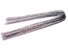 Chenilledraad Zilver, Pak Van 10 Stuks