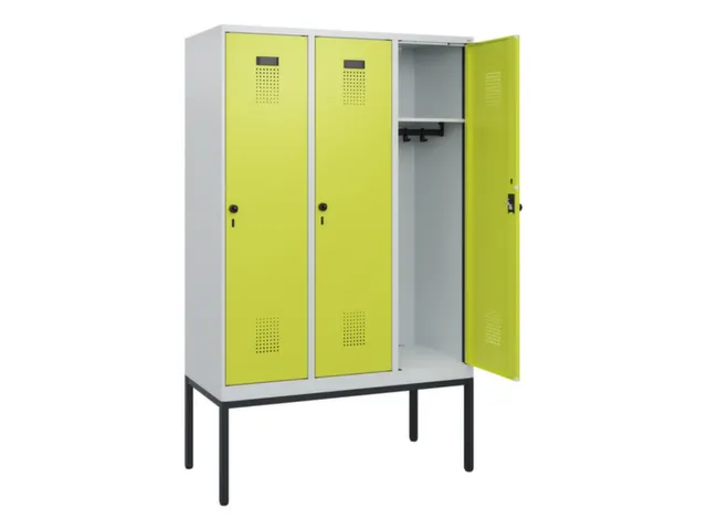 schoollocker,HxBxD 1950x1200x500mm,3vak,vak B 400mm,draaigrendel