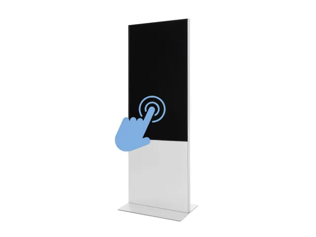 Digitale Totem Smart Line Wit 55 inch Samsung scherm met Touchfolie