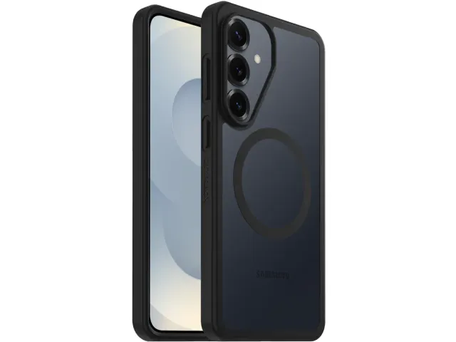 React Samsung S26 Plus Hoesje Magnetic Back Cover Zwart Transparant