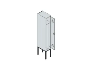locker voor scheiding van kleding,HxBxD 2120x300x500mm,1vak - 3