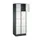 lockerkast,RAL 7021/RAL 7035,HxBxD 1950x620x500mm,2x4vakken,cil.-slot