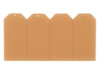 Verzendlabel 50x110mm Chamois Versterkt Oogje