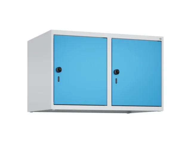 opzetkast,v. locker,2vak.,vak B 400mm,HxBxD 500x800x500mm,draaigrendel