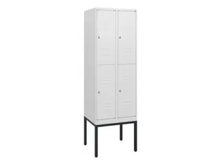 dubbeldekse locker,HxBxD 1950x600x500mm,2x2vak.,vak B 300mm - 1