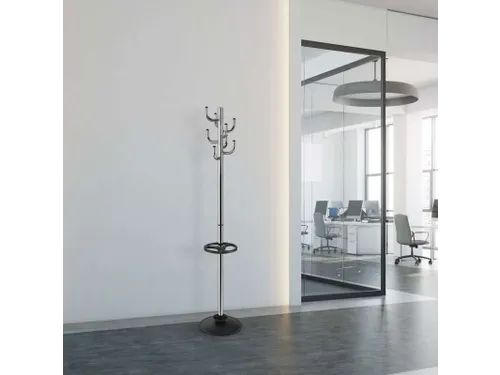 Kapstok MAULpolaris chrome standvoet 177cm zilver