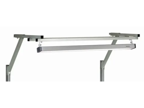 draagarm v. lamp,v. montagetafel,B 1500mm,staal,RAL7035