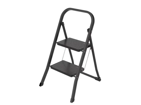 Huishoudtrap Metaal SL200 zwart 2 Treden