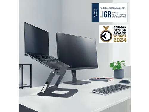 Leitz Ergo Laptopstandaard verstelbare multihoek Grijs