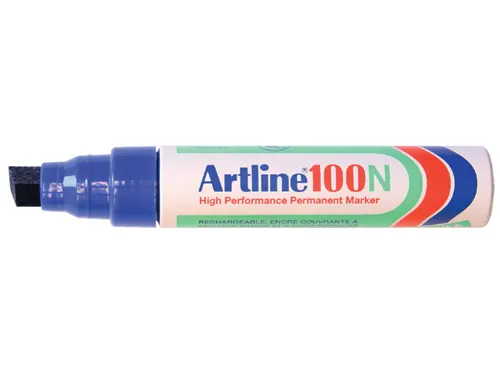 Viltstift Artline 100 schuin 7.5-12mm blauw