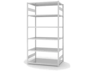 magazijnstelling,grondveld,HxBxD 2500x1360x835mm,vakl. 190kg - 2