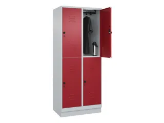 dubbeldekse locker,HxBxD 1950x800x500mm,2x2vak.,vak B 400mm - 3