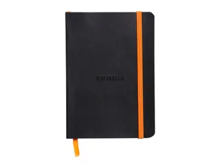 Notitieboek Rhodia A6 lijn 72 vel 90gr zwart - 1