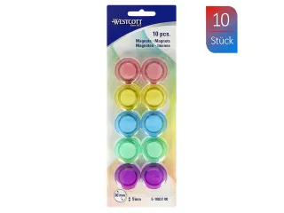 Magneet Westcott assorti pastel pak á 10stuks - 3