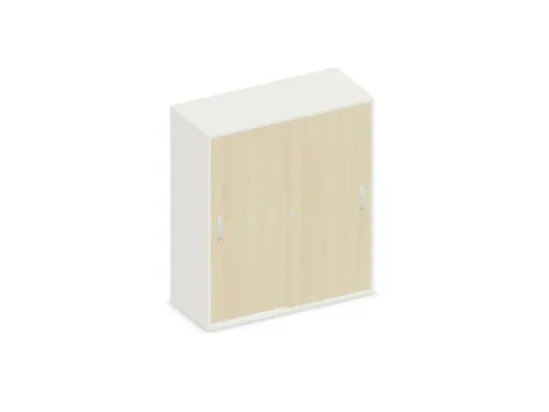 Schuifdeurkast 1150x1000x430mm Romp Wit Decor Front Esdoorn