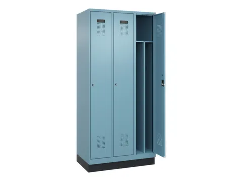 locker voor scheiding van kleding,HxBxD 1950x900x500mm,3vak