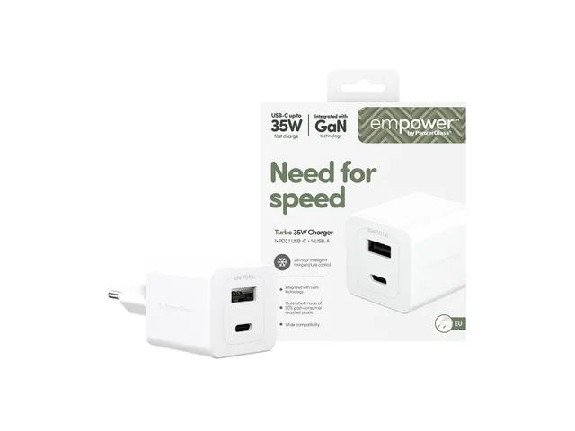 PanzerGlass empower by Turbo 35W Charger incl. USB-C + USB-A | E