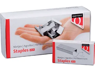 Nieten Quantore 24/6 Verzinkt 1000 Stuks - 1