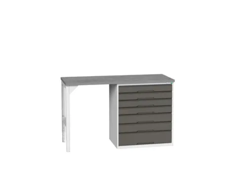 werkbank,HxBxD 930x1500x600mm,linoleumblad,2voeten/1container