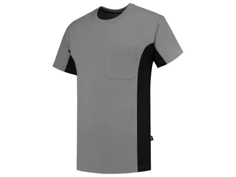 Tricorp 102002 T-shirt, grijs/zwart, maat S, per stuk