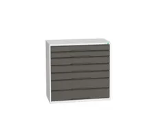 ladekast HxBxD 1000x1050x550mm 7laden romp RAL7035 front RAL7016